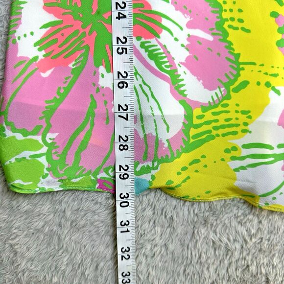 Lilly Pulitzer Womens XS Silk Tropical Floral Slip Dress Y2K Resort Vacation - Picture 7 of 14
